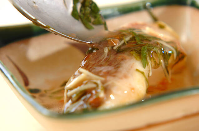 鯛の梅あんかけの作り方の手順7