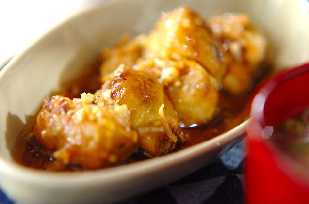 焼きナスの中華風ネギ和え