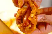ソーセージ入りパンプキンコロッケの作り方1