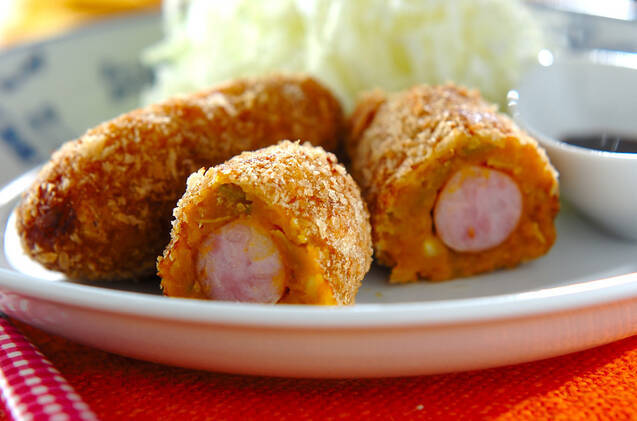 ソーセージ入りパンプキンコロッケ