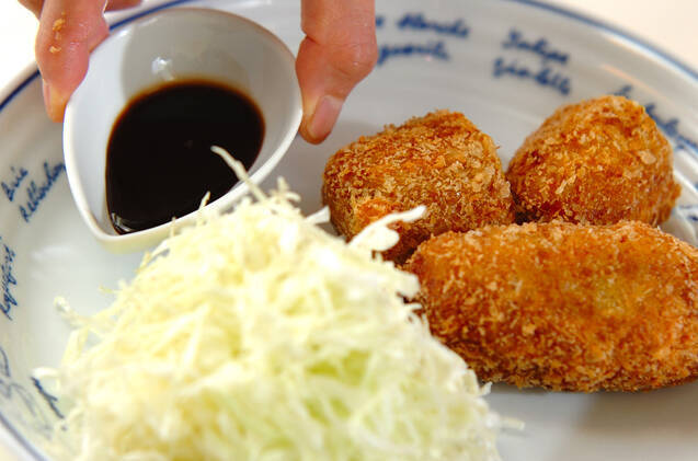 ソーセージ入りパンプキンコロッケの作り方の手順6