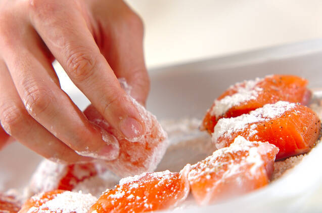 焼鮭のピリ辛マリネの作り方の手順3