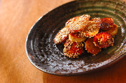 焼き里芋の甘辛焼き
