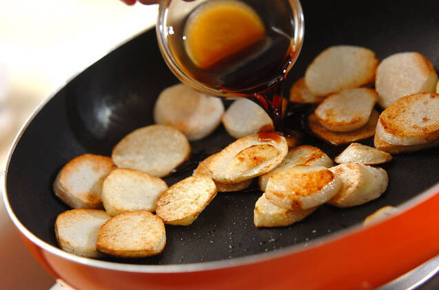 焼き里芋の甘辛焼きの作り方の手順3