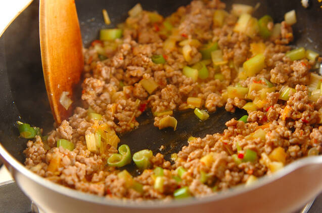 マーボー豆腐の作り方の手順3