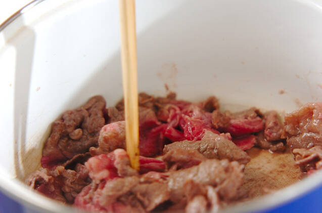 すき焼き煮物の作り方の手順5