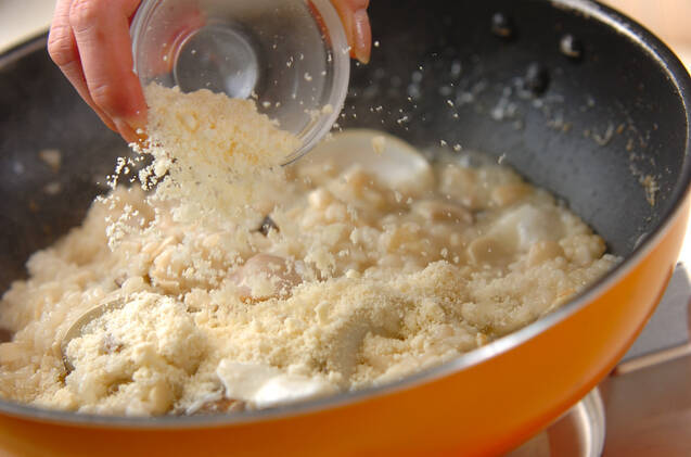 お刺身のリゾットの作り方の手順4