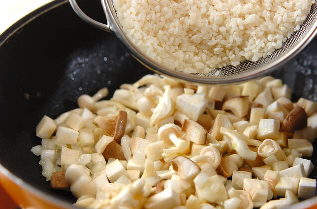 お刺身のリゾットの作り方の手順3