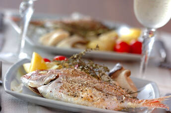 鯛のハーブソルト焼き