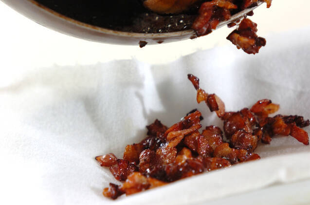 カリカリベーコンとレタスのサラダの作り方の手順1