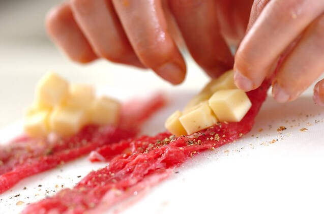 牛肉チーズの揚げボールの作り方の手順5