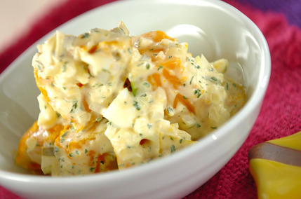 カボチャのタルタル和え