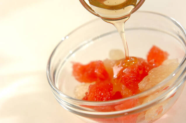 グレープフルーツのレアチーズケーキの作り方の手順4