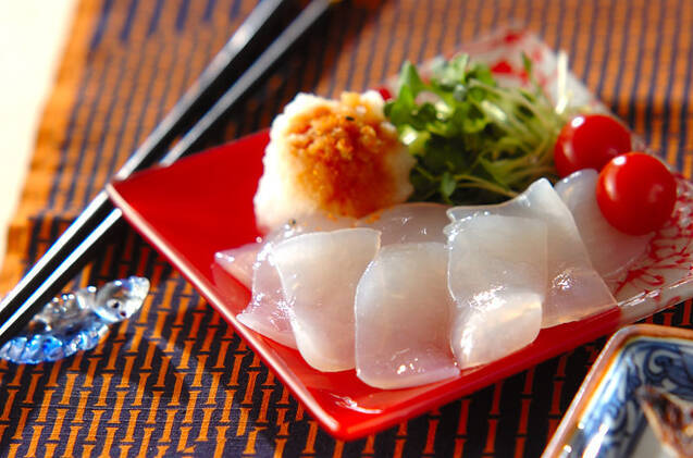 刺身コンニャクのおろし添え