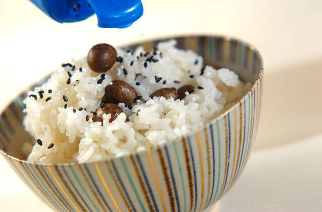 むかごの炊き込みご飯の作り方の手順6