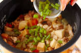 お煮しめの炊き込みご飯の作り方4