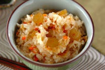 フキのもちもちご飯