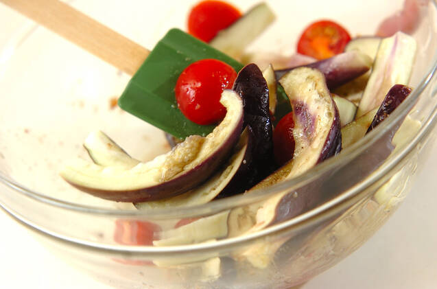 ナスのアンチョビ風味和えの作り方の手順3
