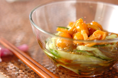 ところてんのナメコ和え 副菜 のレシピ 作り方 E レシピ 料理のプロが作る簡単レシピ