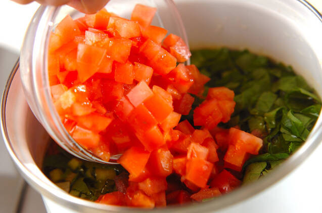 さつま揚げのトマトスープの作り方の手順4