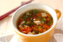 さつま揚げのトマトスープ