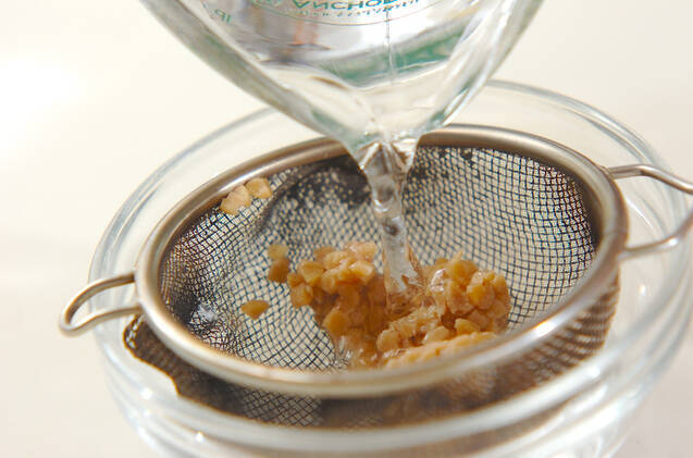 白身魚の納豆和えの作り方の手順2