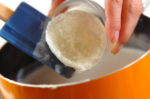 絹ごし豆腐のヘルシープリンの作り方の手順2