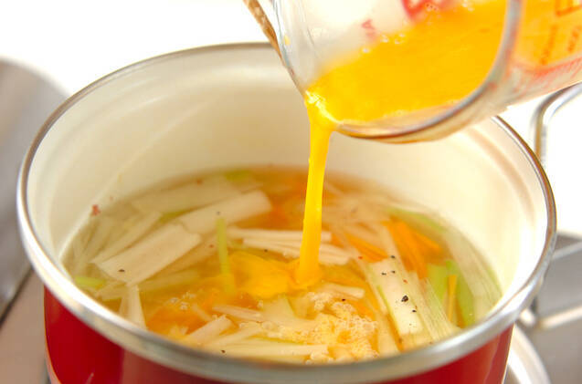かき卵中華スープの作り方の手順5