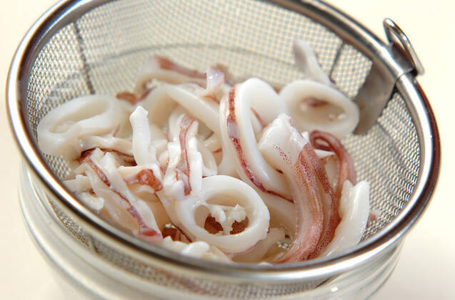 イカとキノコの薬味ダレの作り方の手順1