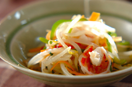 エビとモヤシの温サラダ