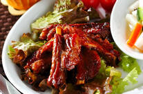 骨付き豚バラ肉のママレード煮