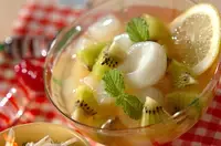 白玉団子とナタデココ