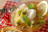 白玉団子とナタデココ