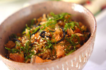 ヒジキと鮭のヘルシーご飯