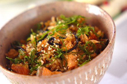 ヒジキと鮭のヘルシーご飯