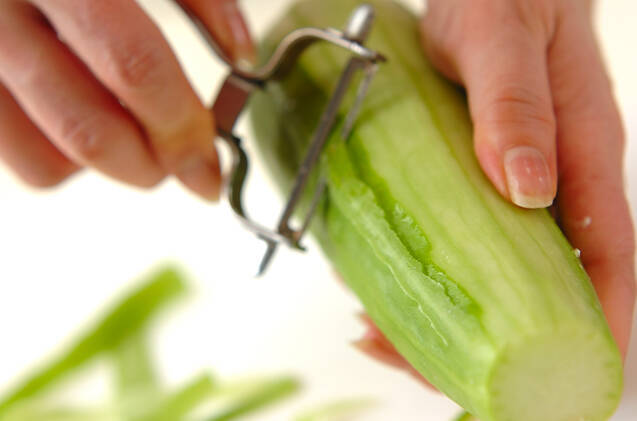 京のおばんざい 青ウリのくず煮の作り方の手順1