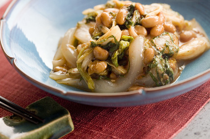 イカ納豆のキムチ和え