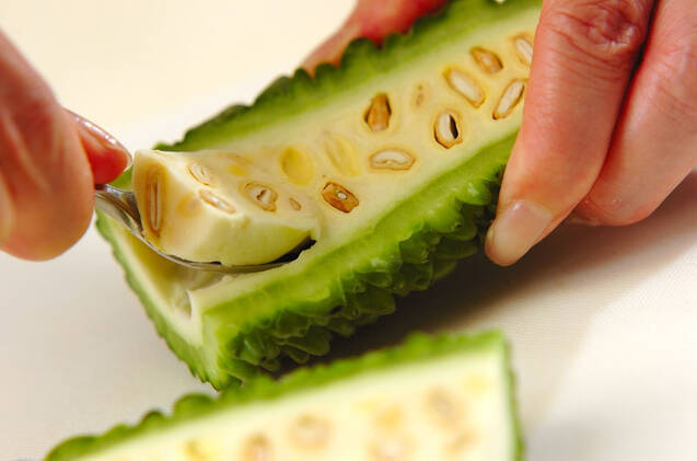 ゴーヤと肉みその素麺の作り方の手順1