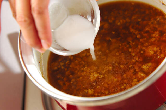 サツマイモのそぼろカレー煮の作り方の手順3