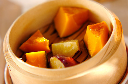 蒸しカボチャ＆サツマイモ