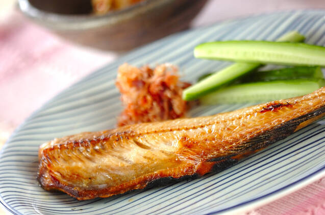 干物の梅おかか添え