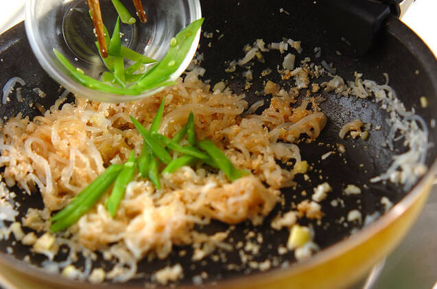 しらたきのまさご炒めの作り方の手順6