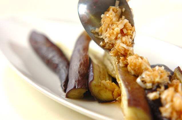 蒸しナスのネギダレがけの作り方の手順5