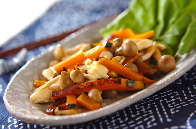 カボチャの甘酢炒め