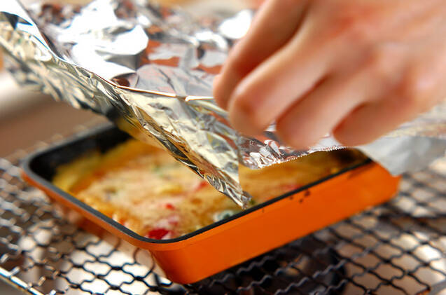 野菜オムレツの作り方の手順3