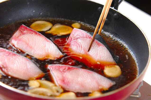 ブリのショウガ煮の作り方の手順4