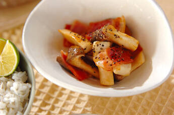 エリンギの蒸し煮