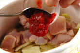 鶏と梅の春雨スープの作り方2