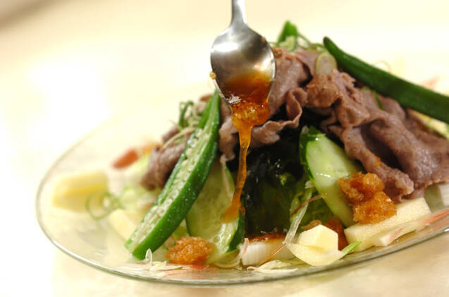 たっぷり夏野菜と牛肉の冷しゃぶしゃぶの作り方の手順11