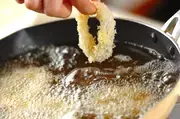 イカのハーブリングフライの作り方1